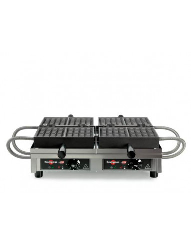 Gofrera doble gofre Bruxelas 4X6B. Apertura 180º WECABB