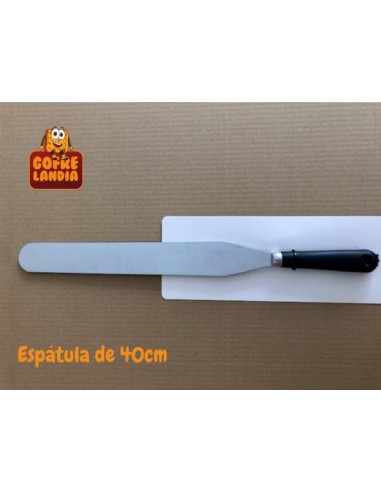 Espátula acero acero inoxidable para crepera (40cm)