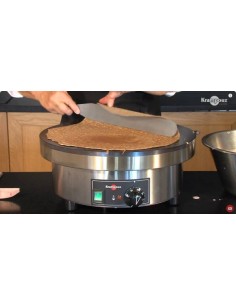 Espátula de acero inoxidable para crepera (35cm) 2