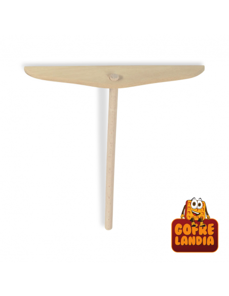 Rastrillo plano de madera de boj para crepes (20 cm) - ARB20