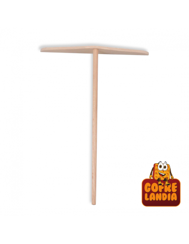 Rastrillo plano de madera de haya para crepes (18 cm) - ARH18