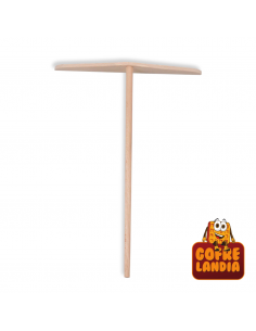 Rastrillo plano de madera de haya para crepes (22 cm) - ARH22
