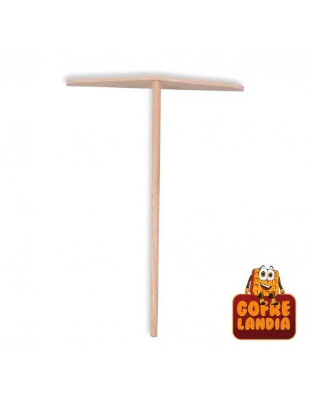 Rastrillo plano de madera de haya para crepes (22 cm) - ARH22