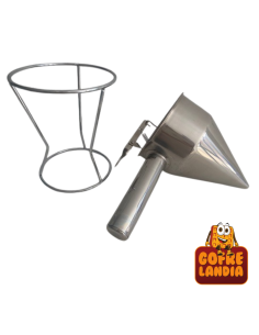 Dispensador manual para distribuir masa líquida en gofrera 2