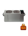 Baño maría eléctrico para 2 cubetas gastronorm 1/6 ó 1 cubeta gastronorm 1/3