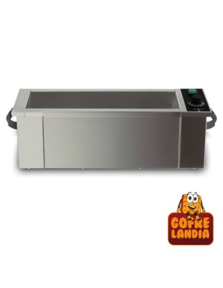 Baño maría eléctrico para 3 cubetas gastronorm 1/6