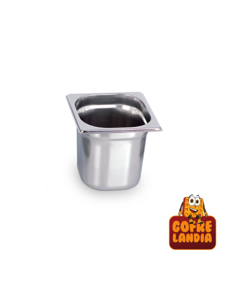 Cubeta gastronorm de acero inoxidable 1/6