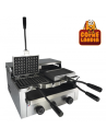 Gofrera giratoria de gas para 4 gofres Lieja 4X6
