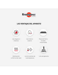 Crepera eléctrica profesional gama Confort Krampouz, chasis cuadrado: uso intensivo, calentamiento homogéneo CTCA3AA-KR 2