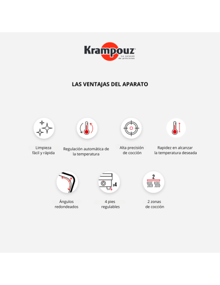 NUEVA Plancha a gas profesional , gama Confort de acero inoxidable, 5800 W, dos zonas de cocción.