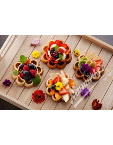 Juego de Placas para el gofre Flor - Backsystem