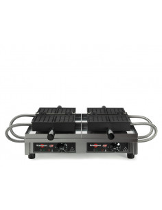 Gofrera doble para gofre Fruits 4x6. Apertura 180º  WECAJB