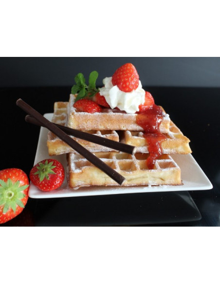 Gofrera 4x6 Fruits 180° simple I/D  WECAJA