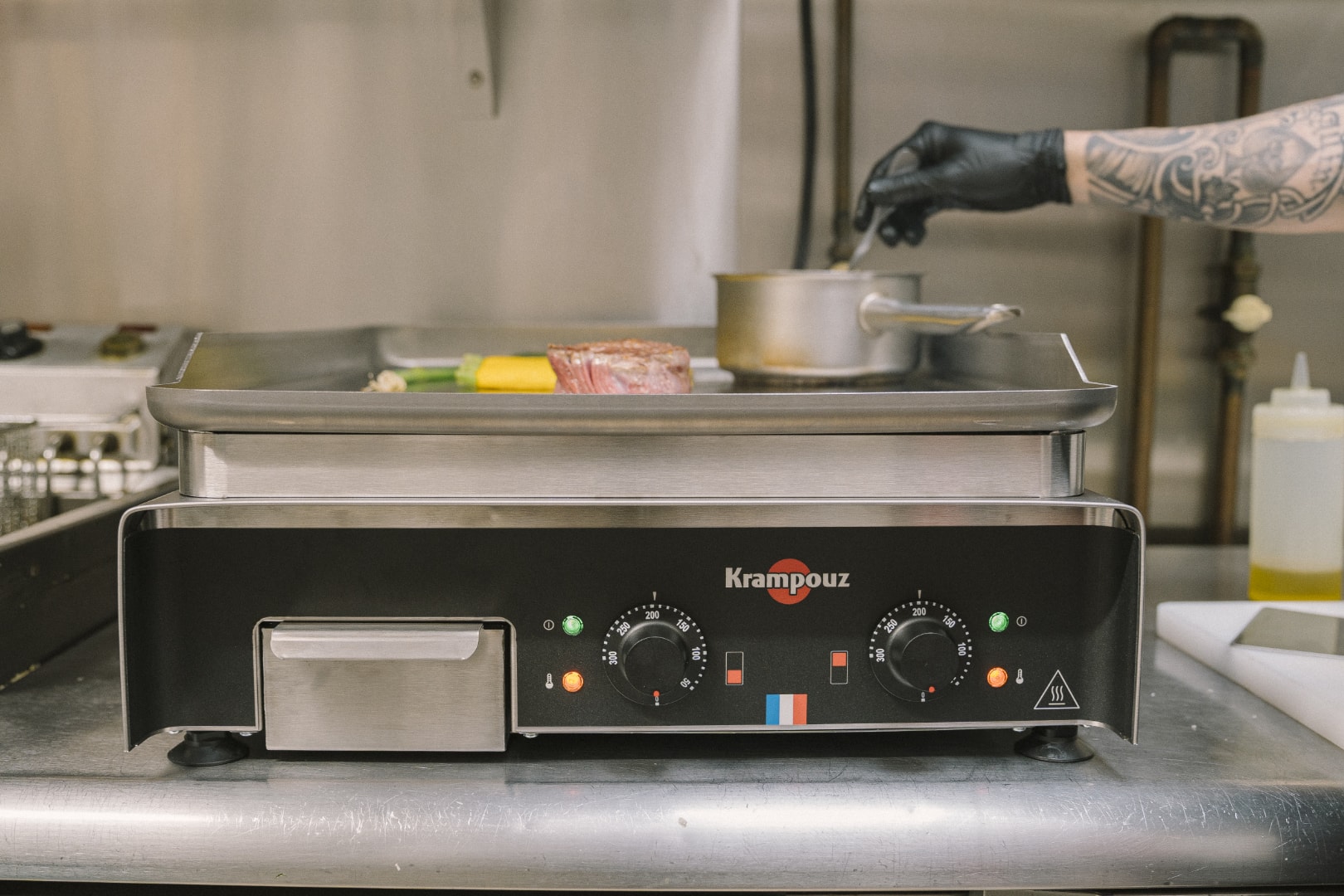 Plancha con ajustes detallados